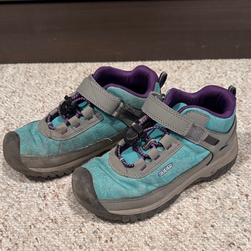 Keen Kids' Teal and Gray Sneakers, Size 13